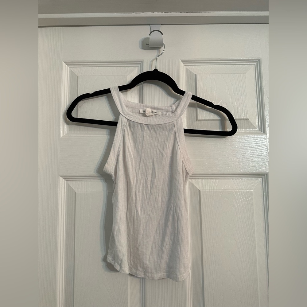 Juniors White Bodycon Tank Top